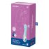 Satisfyer Air Pump Vibrator 5 - pametni vibrator s črpalko za polnjenje (modra) 