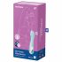 Satisfyer Air Pump Vibrator 5 - pametni vibrator s črpalko za polnjenje (modra) 