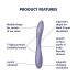 Satisfyer G-spot Flex 2 - akumulatorski, vodoodporni G-točka vibrator (vijolična)