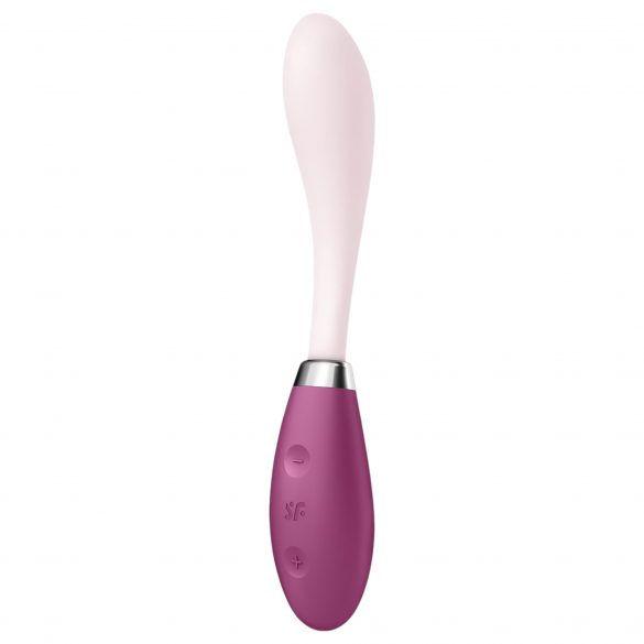 Satisfyer G-Spot Flex 3 - vibrator za točko G z možnostjo polnjenja (roza in bordo) 