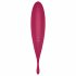 Satisfyer Twirling Pro - pametni klitorisni vibrator 2v1, ki ga je mogoče ponovno napolniti (rdeč) 