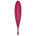 Satisfyer Twirling Pro - pametni 2-v-1 klitoralni vibrator (rdeč)