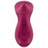 Satisfyer Exciterrr - Vrtljivi vibrator za klitoris s kroglicami (rdeč)