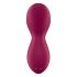 Satisfyer Exciterrr - Vrtljivi vibrator za klitoris s kroglicami (rdeč)