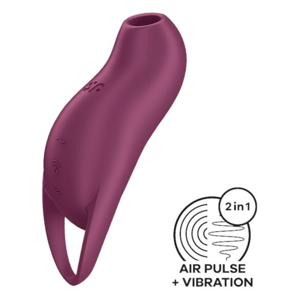 Satisfyer Pocket Pro 1 - stimulator klitorisa z zračnim valovanjem, ki ga je mogoče ponovno napolniti (vijolična)