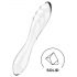 Satisfyer Dazzling Crystal 1 - Dvostranski stekleni dildo (prozoren)