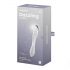 Satisfyer Dazzling Crystal 1 - Dvostranski stekleni dildo (prozoren)