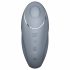 Satisfyer Tap & Climax 1 - 2v1 vibrator in stimulator za klitoris (siva)