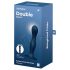 Satisfyer Double Ball-R - dild s prisesalno osnovo in utežmi (temno moder)