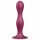 Satisfyer Double Ball-R - obteženi dildo z lepljivimi nogami (rdeč) 