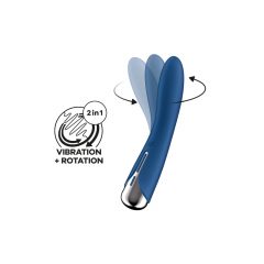   Satisfyer Spinning Vibe 1 - vibrator z vrtljivo glavo za točko G (modri)