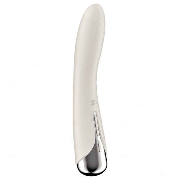 Satisfyer Spinning Vibe 1 - vibrator z vrtljivo glavo za točko G (bež) 