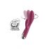 Satisfyer Spinning Rabbit 1 - vrtljivi vibrator z vrtečim se vzvodom (rdeč) 