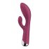 Satisfyer Spinning Rabbit 1 - vrtljivi vibrator z vrtečim se vzvodom (rdeč) 