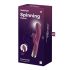 Satisfyer Spinning Rabbit 1 - vrtljivi vibrator z vrtečim se vzvodom (rdeč) 