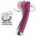 Satisfyer Spinning G-Spot 1 - vibrator z vrtljivo glavo za točko G (rdeč) 