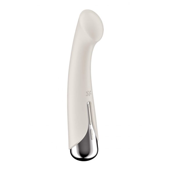 Satisfyer Spinning G-Spot 1 - vibrator z vrtljivo glavo za točko G (bež)