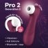 Satisfyer Pro 2 Gen3 - pametni, polnilni vibrator za klitoris z zračnim valovanjem (bordo) 