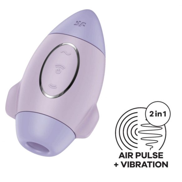 Satisfyer Mission Control - stimulator klitorisa z zračnim valovanjem, ki ga je mogoče ponovno napolniti (vijolična) 