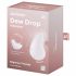 Satisfyer Dew Drop - vodoodporni klitorisni vibrator z možnostjo polnjenja (bel) 