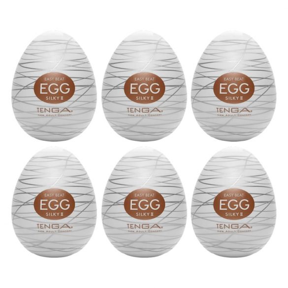 TENGA Egg Silky II - jajce za masturbacijo (6 kosov) 