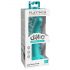 Dillio Curious Five - silikonski dildo s prisesko (15 cm) - turkizna