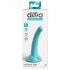 Dillio Curious Five - silikonski dildo s prisesko (15 cm) - turkizna