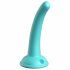 Dillio Curious Five - lepljivi silikonski dildo (15 cm) - turkizni 