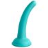 Dillio Curious Five - lepljivi silikonski dildo (15 cm) - turkizni 