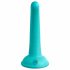 Dillio Curious Five - lepljivi silikonski dildo (15 cm) - turkizni 