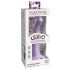 Dillio Curious Five - lepljivi silikonski dildo (15 cm) - vijolična 