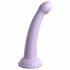 Dillio Secret Explorer - silikonski dildo z lepljivimi prsti (17 cm) - vijolična 