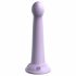 Dillio Secret Explorer - silikonski dildo z lepljivimi prsti (17 cm) - vijolična 