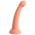 Dillio Secret Explorer - Silikonski dildo z objemko (17 cm) - oranžna 