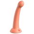 Dillio Secret Explorer - Silikonski dildo z objemko (17 cm) - oranžna 