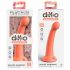 Dillio Secret Explorer - Silikonski dildo z objemko (17 cm) - oranžna 