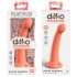 Dillio Secret Explorer - prisesalni dildo z glavico (17 cm) - oranžen