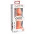 Dillio Big Hero - Silikonski dildo z objemko (17 cm) - oranžna 