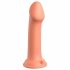 Dillio Big Hero - Silikonski dildo z objemko (17 cm) - oranžna 