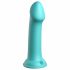 Dillio Big Hero - silikonski dildo z lepljivimi prsti (17 cm) - turkizni 