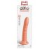 Dillio Wild Thing - silikonski dildo z žlebovi (19 cm) - oranžna 