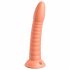 Dillio Wild Thing - silikonski dildo z žlebovi (19 cm) - oranžna 