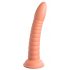 Dillio Wild Thing - silikonski dildo z žlebovi (19 cm) - oranžna 