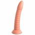 Dillio Wild Thing - silikonski dildo z žlebovi (19 cm) - oranžna 