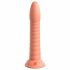 Dillio Wild Thing - silikonski dildo z žlebovi (19 cm) - oranžna 