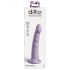 Dillio Slim Seven - stimulatorni dildo s priseskom (20 cm) - vijoličen