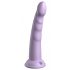 Dillio Slim Seven - Stimulacijski dildo z objemko (20 cm) - vijolične barve 