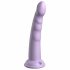 Dillio Slim Seven - Stimulacijski dildo z objemko (20 cm) - vijolične barve 