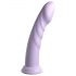 Dillio Super Eight - silikonski dildo s priseskom (21 cm) - vijoličen