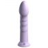 Dillio Super Eight - silikonski dildo s priseskom (21 cm) - vijoličen